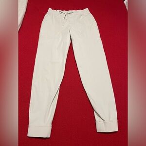 Men's Casual Lululemon Drawstring Jogger Pants - Cream